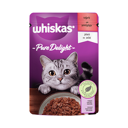 WHİSKAS POUCH GÜVEÇ ETLİ 85GR*28